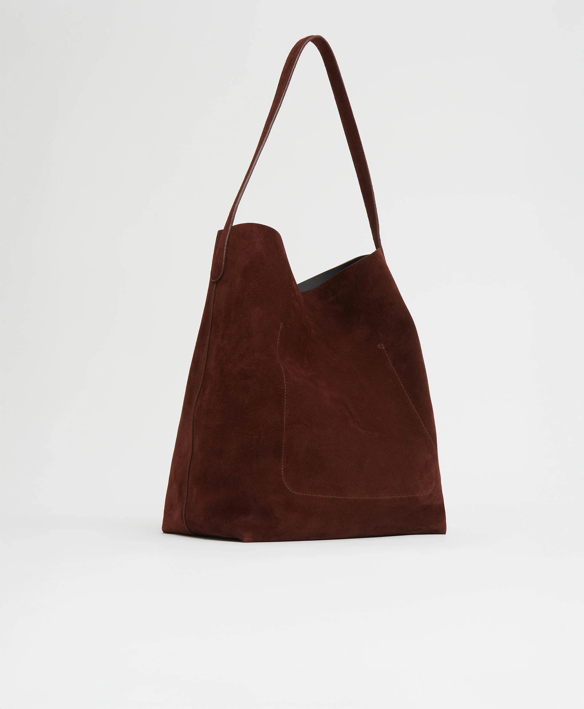 Maxi Everyday Cabas - Chocolate Suede - Image 3