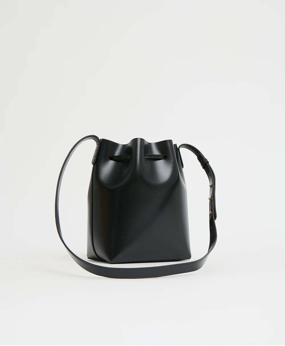 Mini Bucket Bag- Spazzolato/Black/Flamma - Image 2