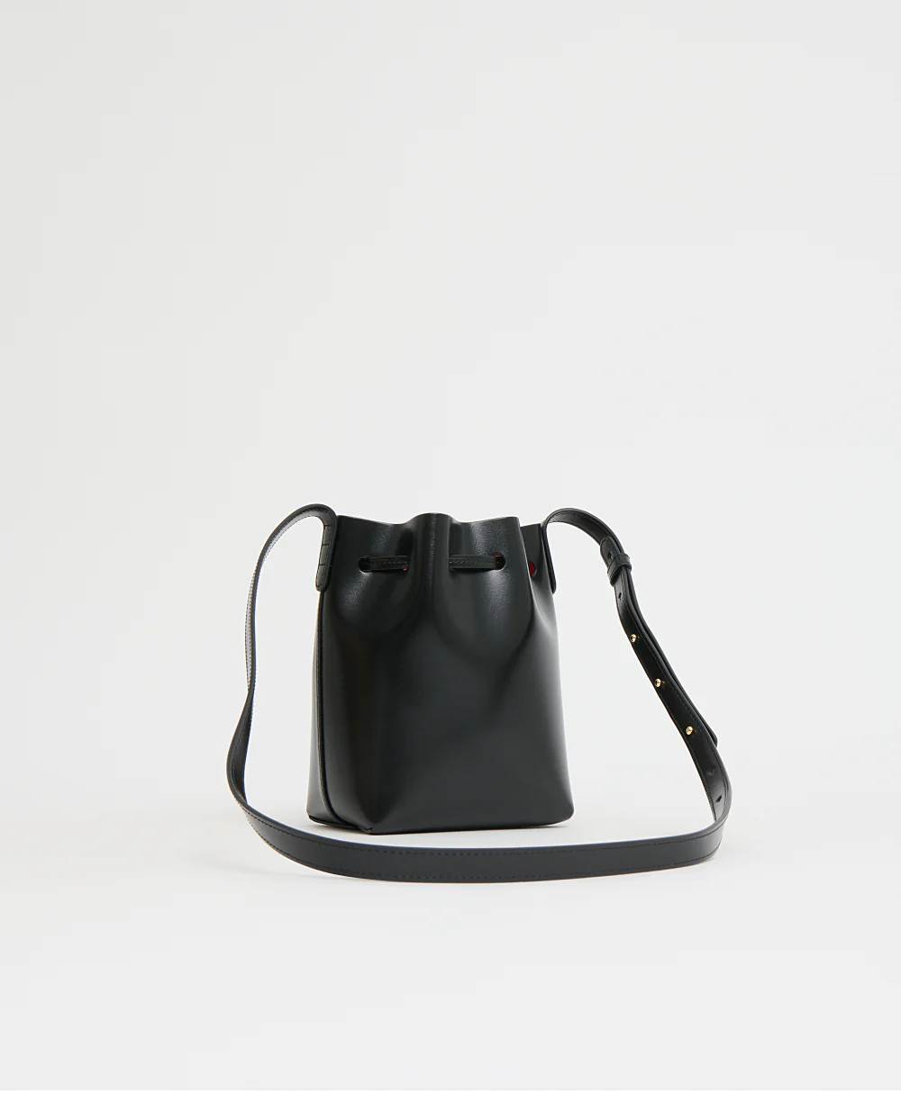 Mini Mini Bucket Bag - Spazzolato/Black/Flamma - Image 2