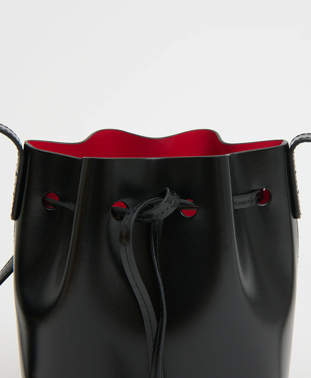 Mini Mini Bucket Bag - Spazzolato/Black/Flamma - Image 4