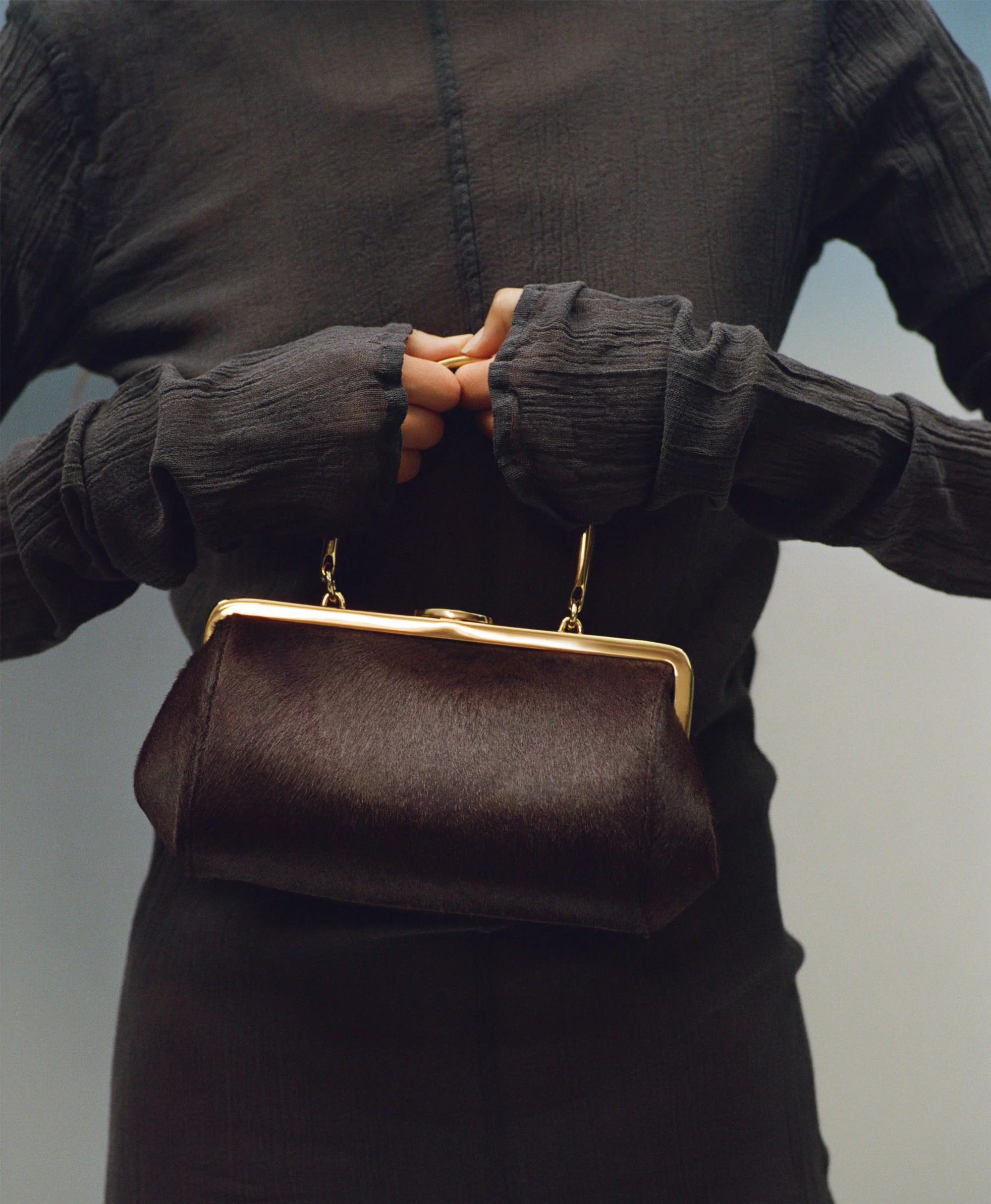 Pina Evening Bag - Plum Ponyhair - Image 6