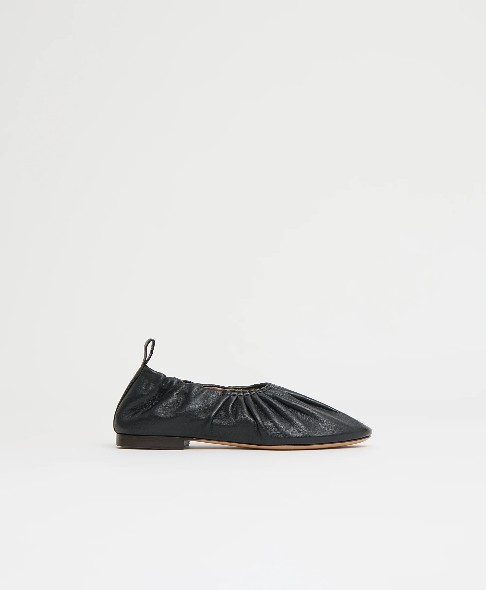 Ruched Ballerina - Black