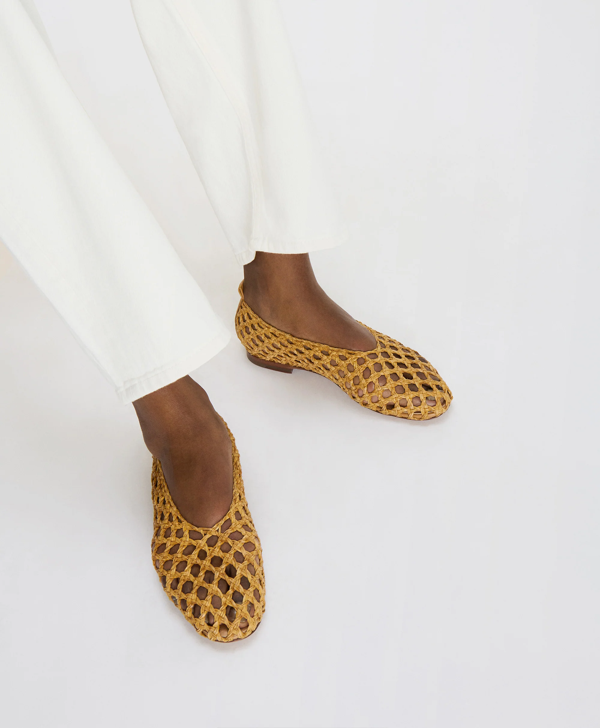 Woven Ballerina - White - Image 7